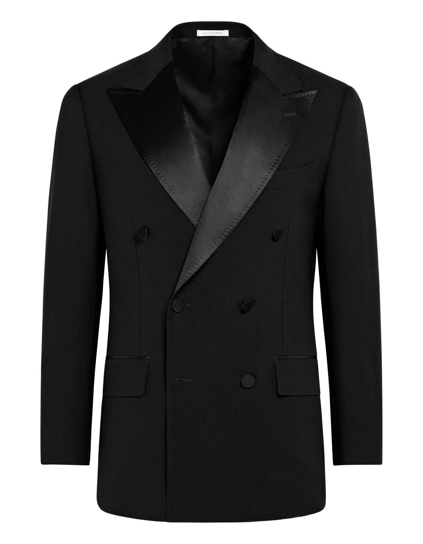 Suitsupply P7141 Black Tailored Fit Milano Tuxedo Jacket