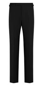 Suitsupply P7141 Black Tailored Fit Milano Tuxedo Trousers