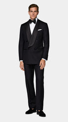 Suitsupply P7149 black Milano shawl lapel tuxedo in Vitale Barberis Canonico wool