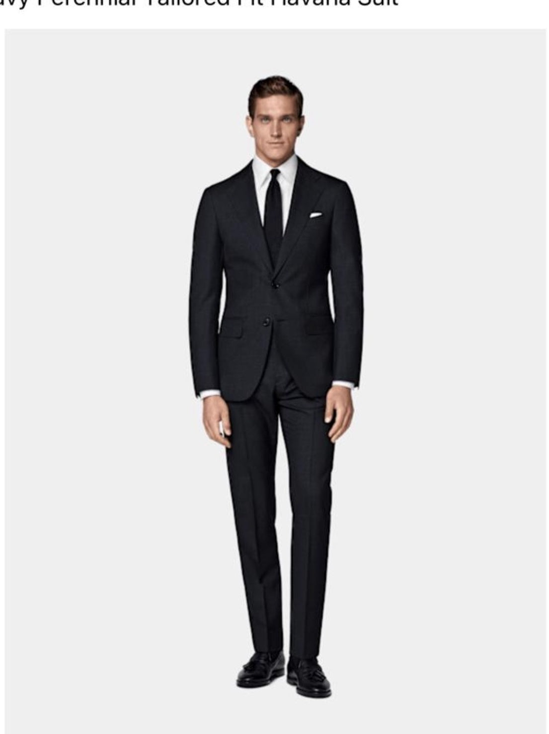 Suitsupply P7167 navy Perennial Havana suit in Vitale Barberis Canonico pure tropical wool