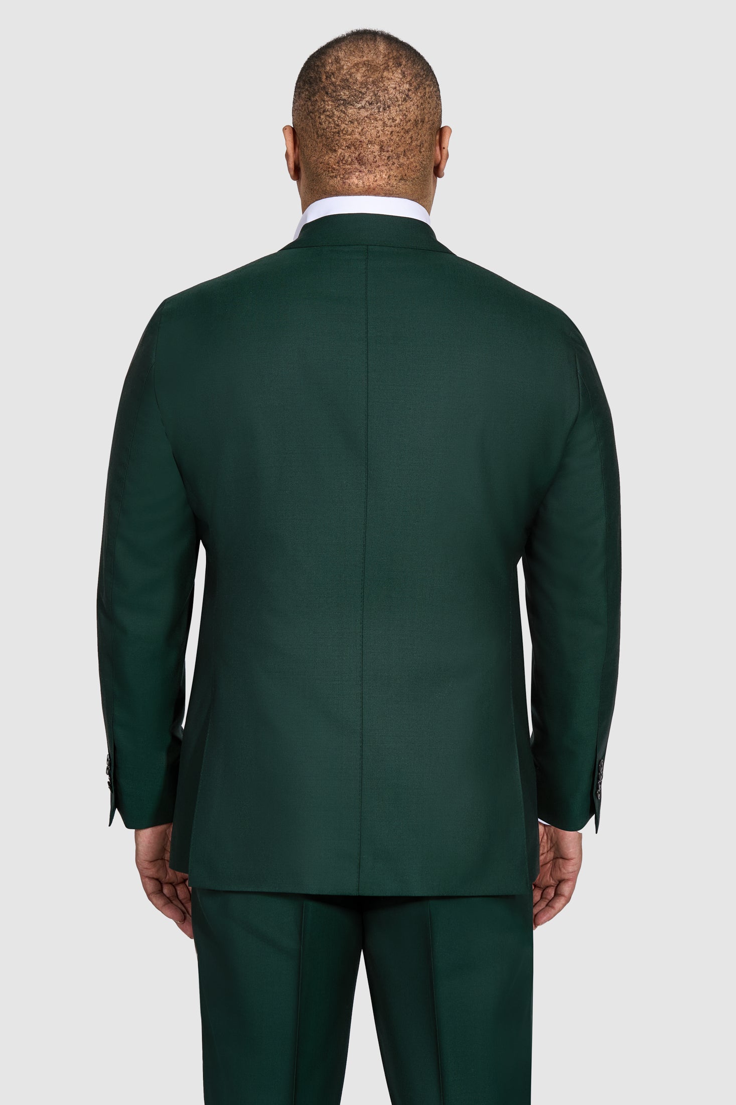 新品同様 Wool Pure Green Elmhurst SUITREVIEW New Super Suit DB 130s ジャケット・アウター