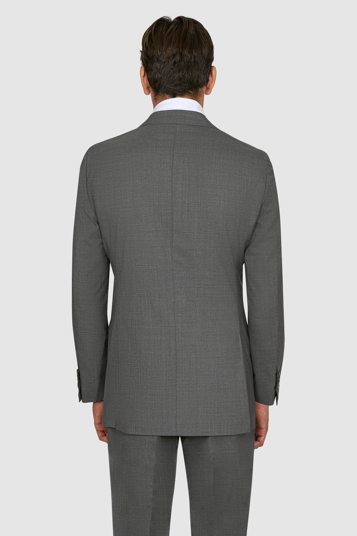 New SUITREVIEW Mid Gray Pure Wool Super 150s All Season