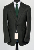Suitsupply Havana dark green herringbone Drago Super 130s wool suit P6528SR - product photo 1