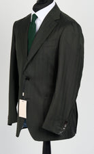 Suitsupply Havana dark green herringbone Drago Super 130s wool suit P6528SR - product photo 2