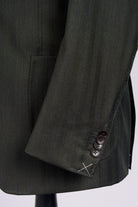 Suitsupply Havana dark green herringbone Drago Super 130s wool suit P6528SR - product photo 5