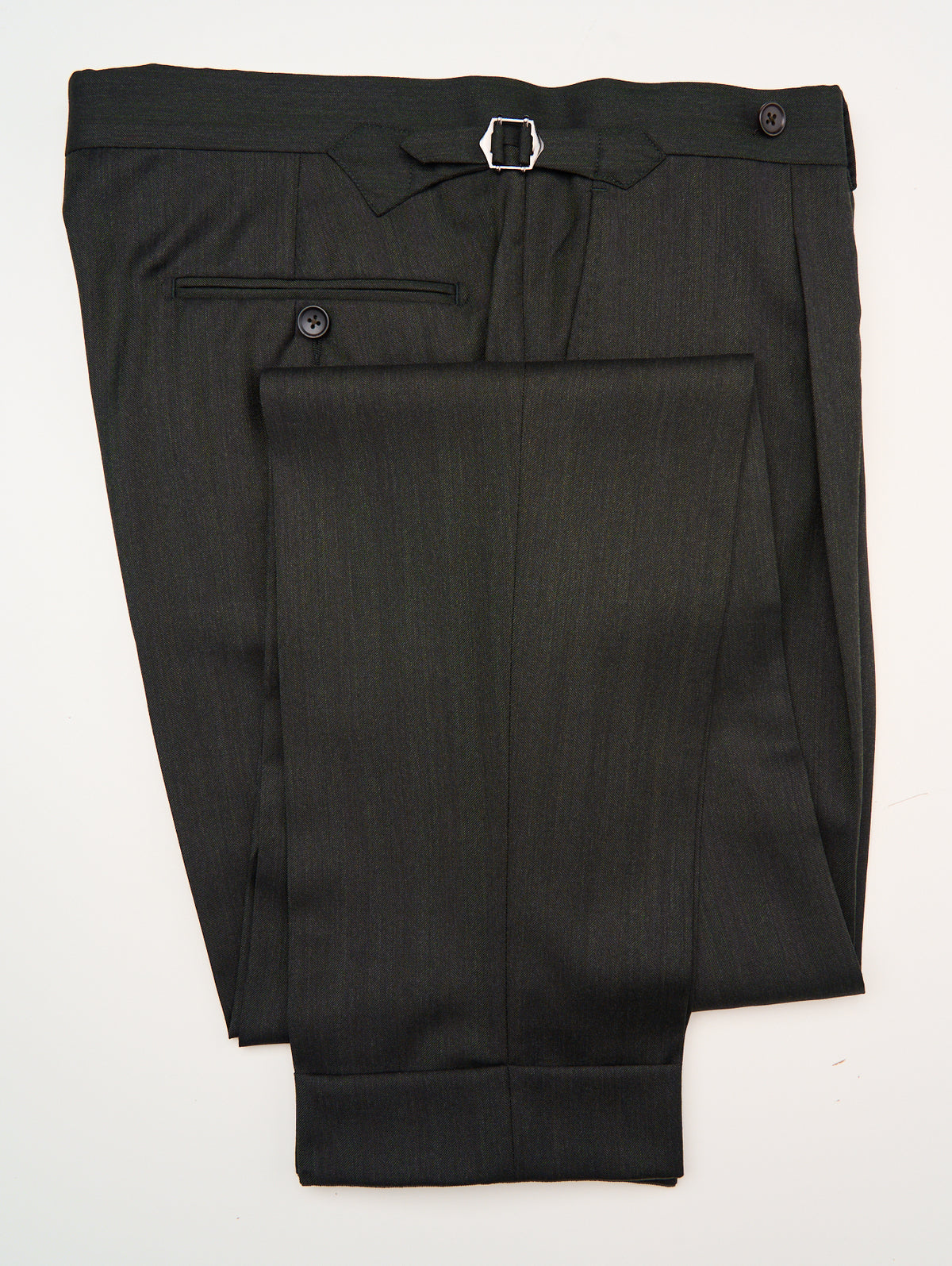 Suitsupply Havana dark green herringbone Drago Super 130s wool suit P6528SR - product photo 6